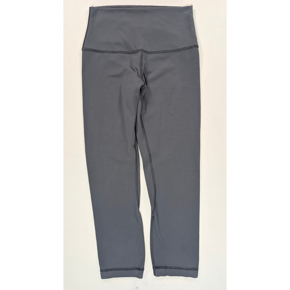 Lululemon Align High-Rise Crop 21 Grey Nulu Yoga Leggings Size 4 W6BJ4S